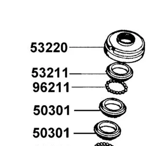 53211-0H28-011 RACE STRG TOP CONE — diagram cutout