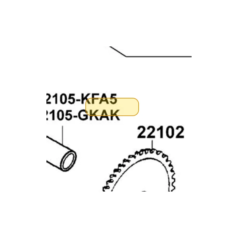 22105-KFA5-E00 BOSS DRIVE FACE — diagram cutout