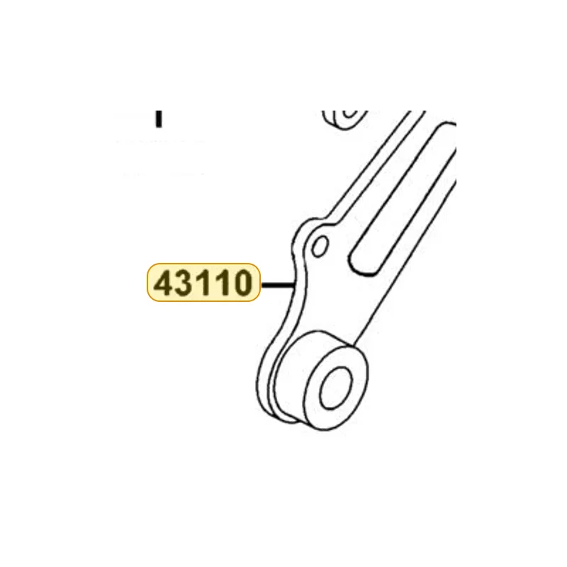 43110-LEC8-E00 HOLDER RR CALIPER — diagram cutout