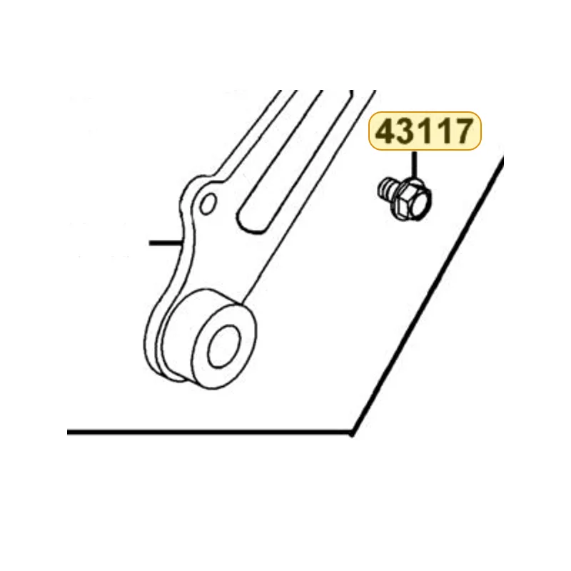 43117-KFW6-90B BOLT FLANGE — diagram cutout