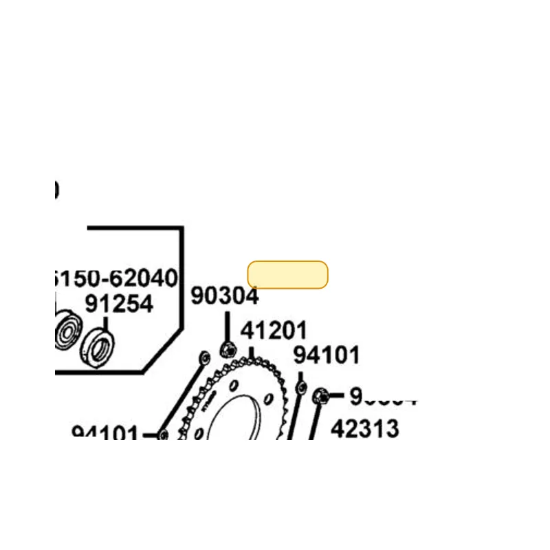 41201-LEC8-E00 SPRKT FINAL DRIVEN (42T) — diagram cutout