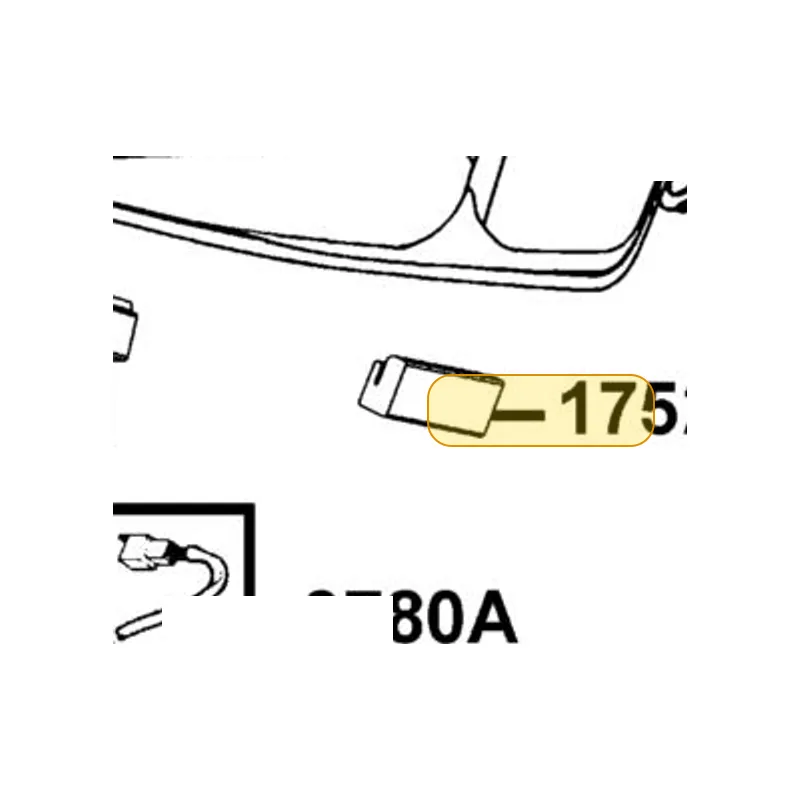 17521-LEC8-E00 RUBBER PROTECT — diagram cutout
