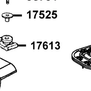 17613-KFW6-911 CUSH FUEL TANK RR — diagram cutout