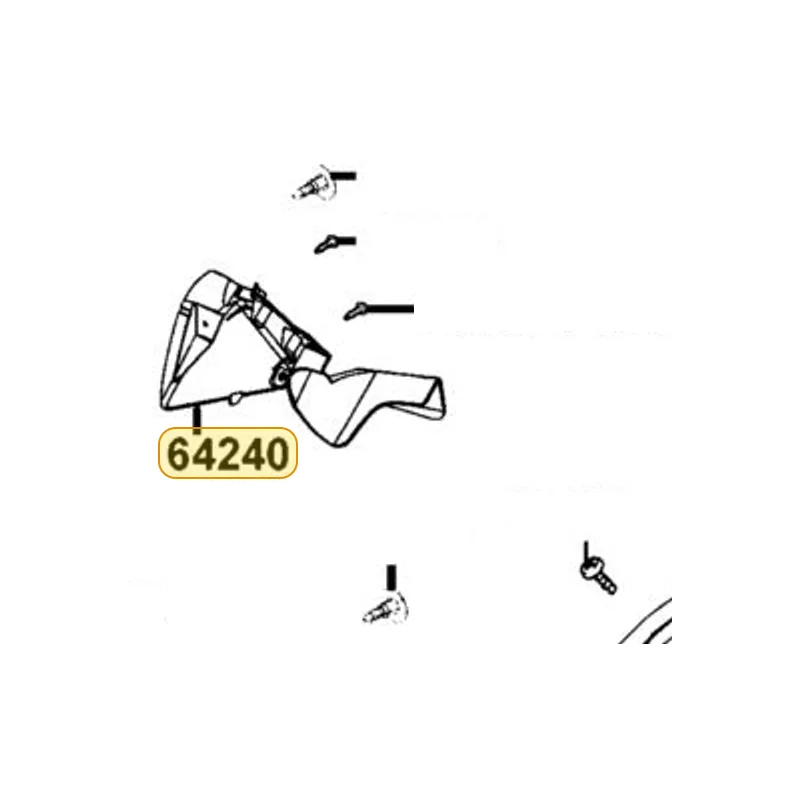 64240-LEC8-E00-N1R COVER R FR COWL SIDE (Black) — diagram cutout