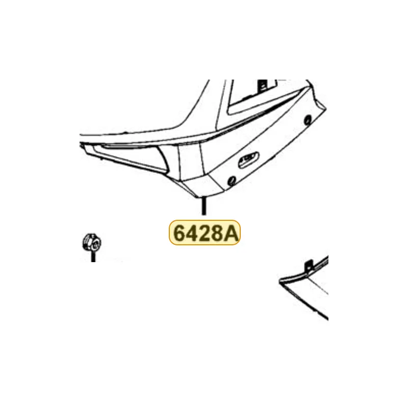 6428A-LEC8-E00-EBP COWL L/H FR UPPER ASSY — diagram cutout