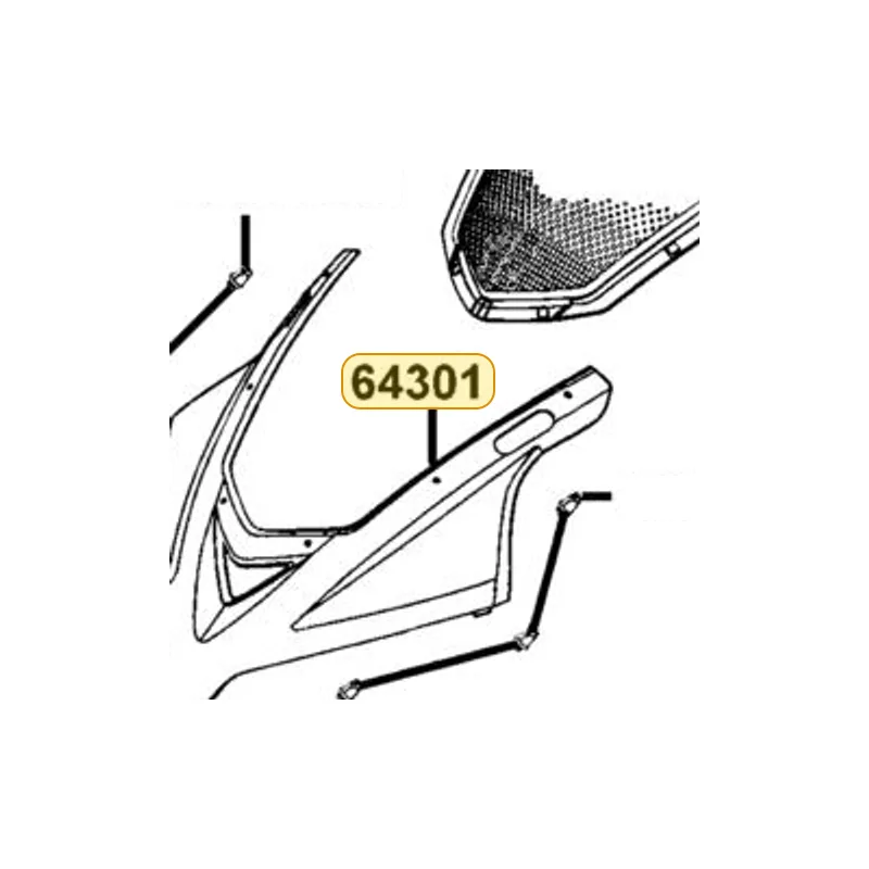 64301-LEC8-E00-EBP COVER FR — diagram cutout