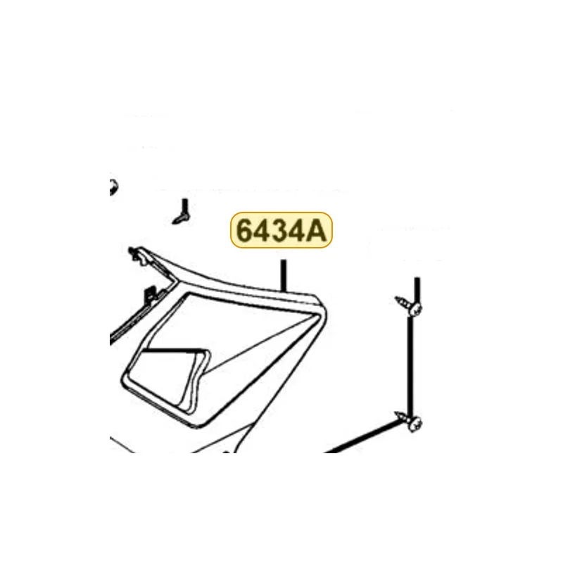 6434A-LEC8-E00-N1P COWL L/H FR LOWER ASSY — diagram cutout