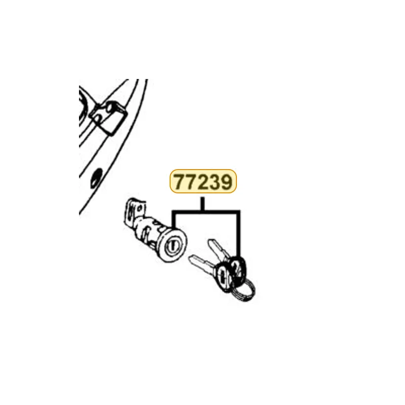 77239-LGA3-305 KEY SEAT LOCK — diagram cutout