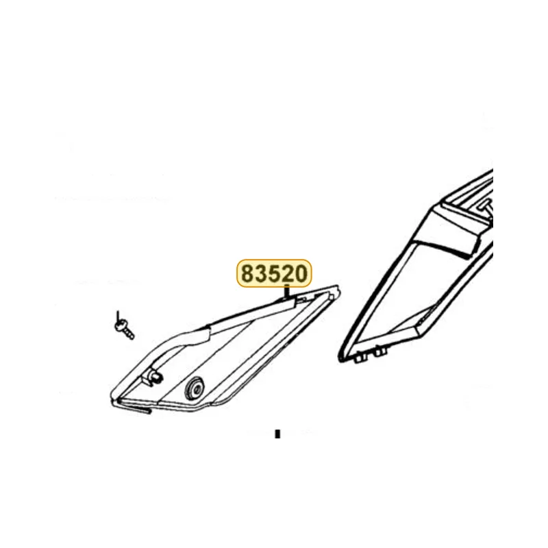83520-LEC8-E00-HJP COVER R SIDE — diagram cutout