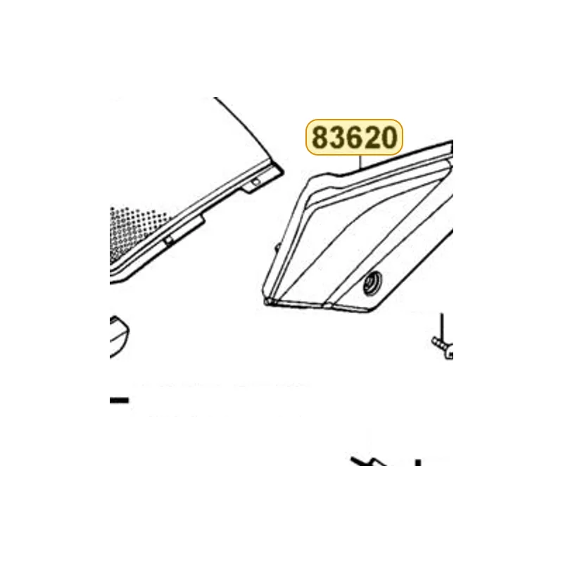 83620-LEC8-E00-HJP COVER L SIDE — diagram cutout