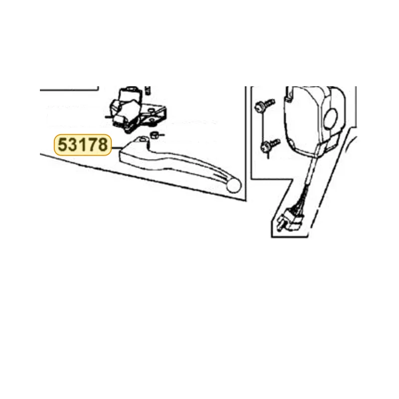 53178-KXCX-E90-M5A LEVER L STRG HNDL — diagram cutout