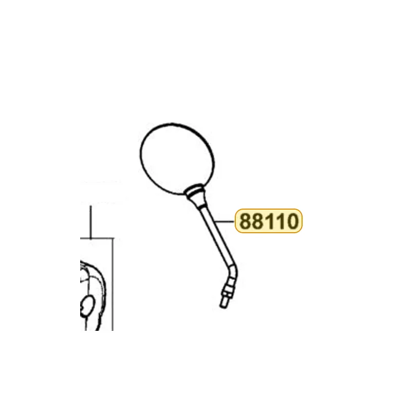 88110-LGE3-900 MIRROR ASSY R BACK — diagram cutout