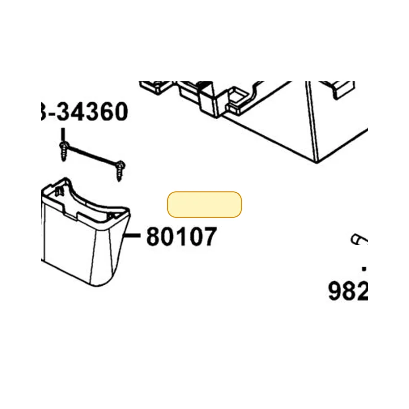80107-LEC8-E00-N1R INNER FENDER RR TIRE (Black) — diagram cutout