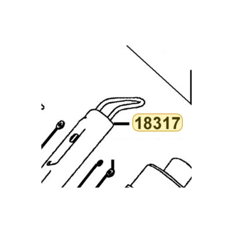 18317-LGA3-M30 PROTECTOR COMP MUFFLER — diagram cutout