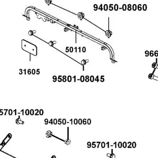 95801-08045-06 BOLT FLANGE 8*45 — diagram cutout