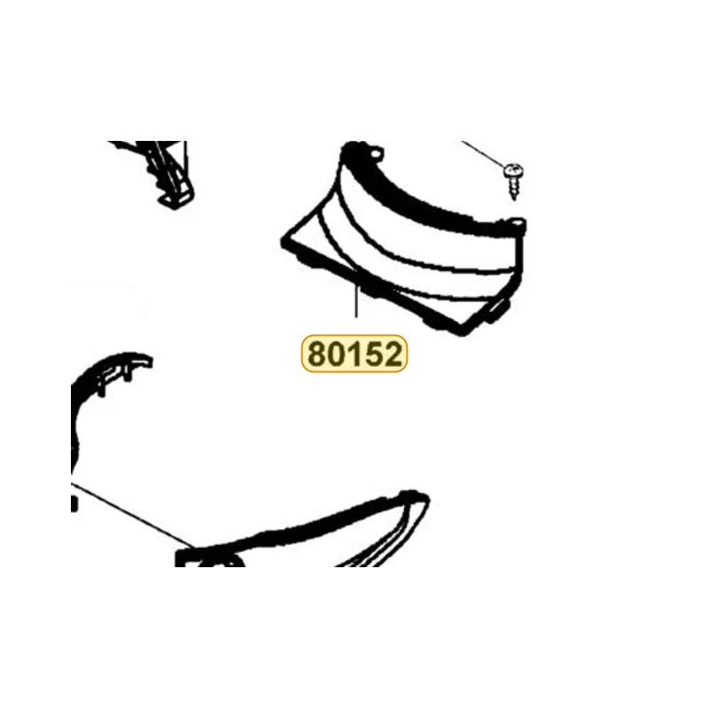 80152-LBC6-900-N1R COVER LOW CENTER (Black) — diagram cutout