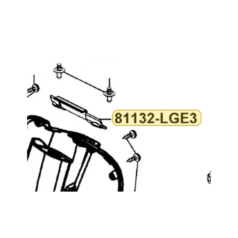 81132-LGE3-900-N1R CAP LEG SHIELD (Black) — diagram cutout