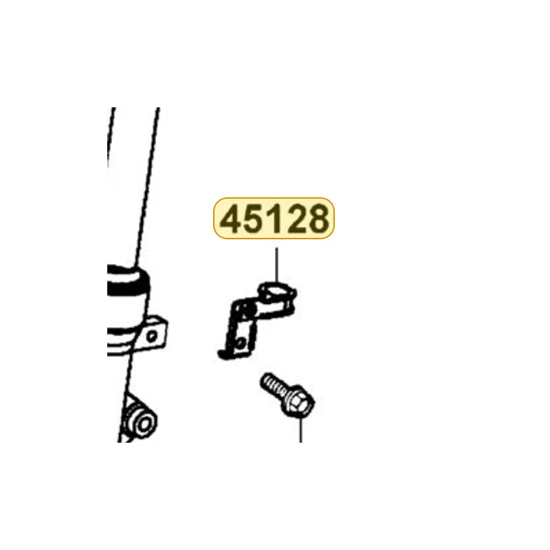 45128-KFC9-900 CLAMPER FR BRAKE HOSE — diagram cutout