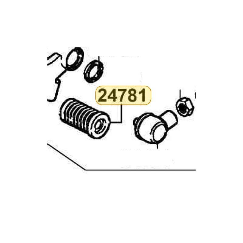 24781-KED9-900 RUBBER PEDAL CHANGER — diagram cutout