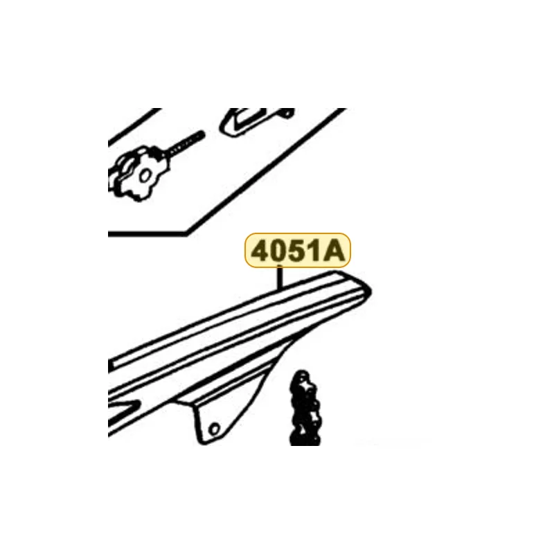 4051A-LEC8-E00-N1R COVER CHAIN ASSY (Black) — diagram cutout