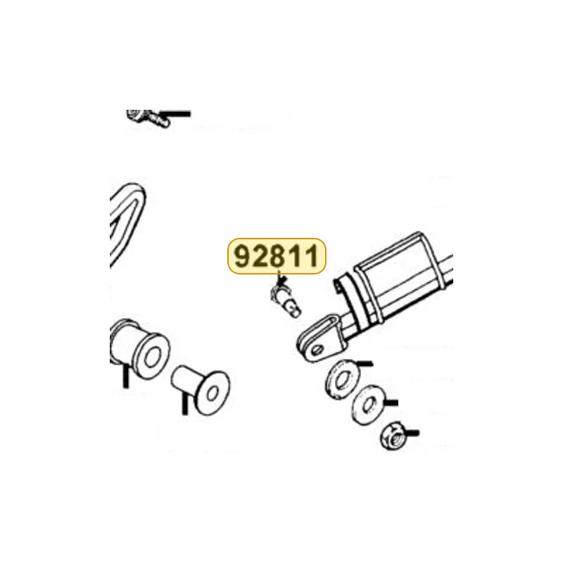 92811-10000 BOLT A BRK STPR — diagram cutout