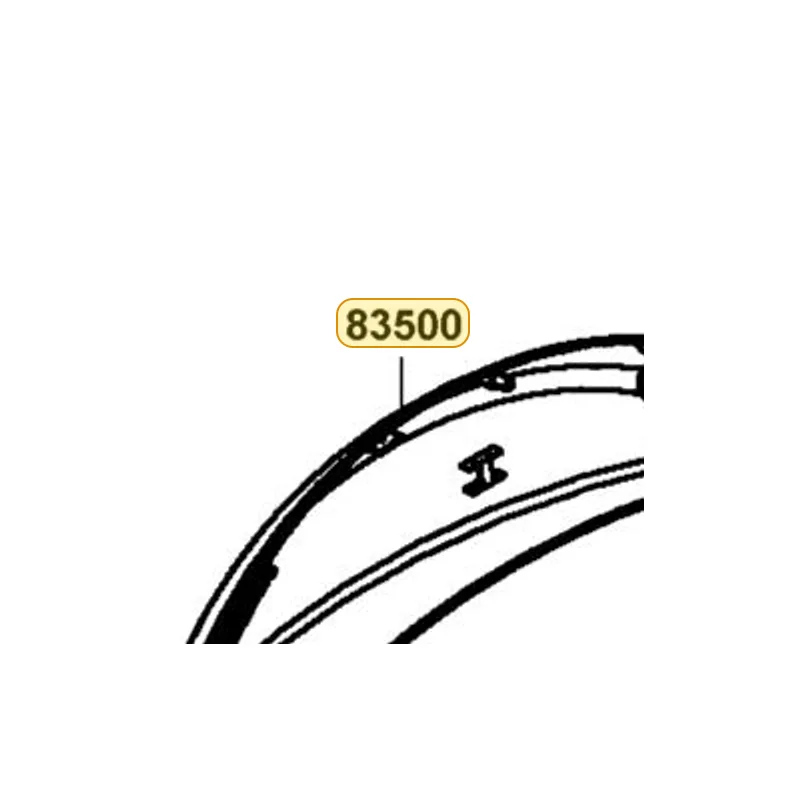 83500-LBC6-900-HKP COVER R BODY — diagram cutout