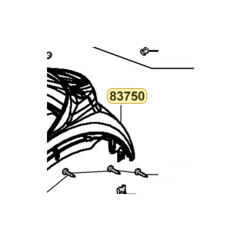 83750-LBC6-900-NVP COVER RR CENTER — diagram cutout