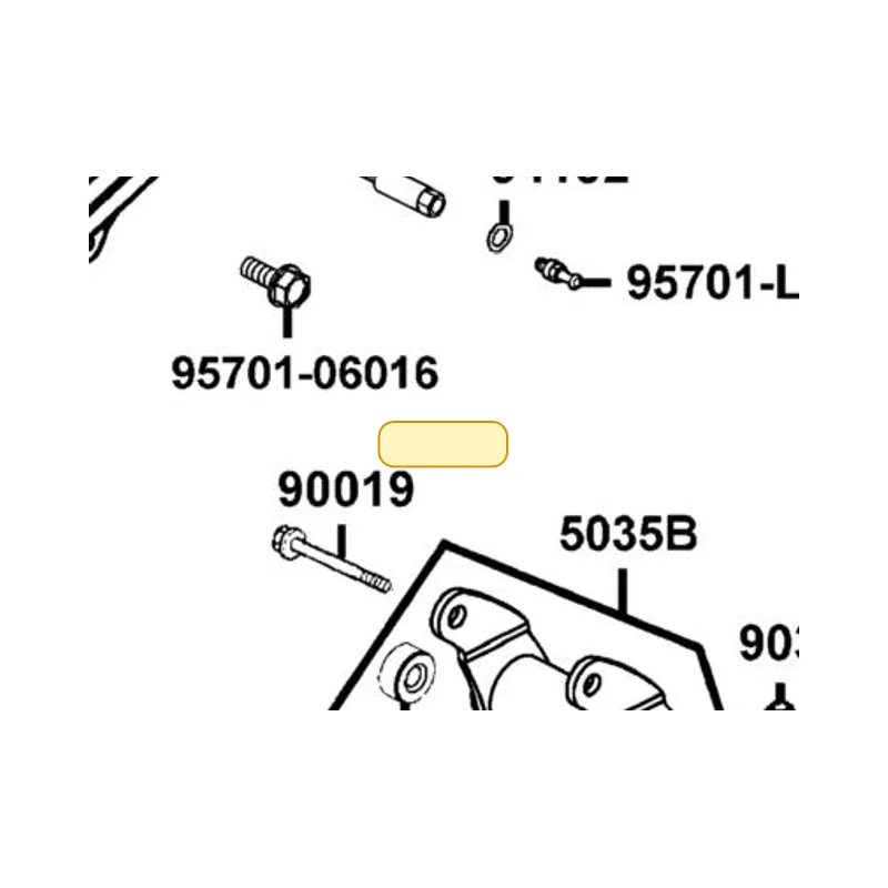 5035B-LEC8-E00 ENG HANGER ASSY RR — diagram cutout