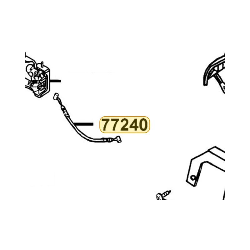 77240-GGS7-001 CABLE SEAT LOCK — diagram cutout