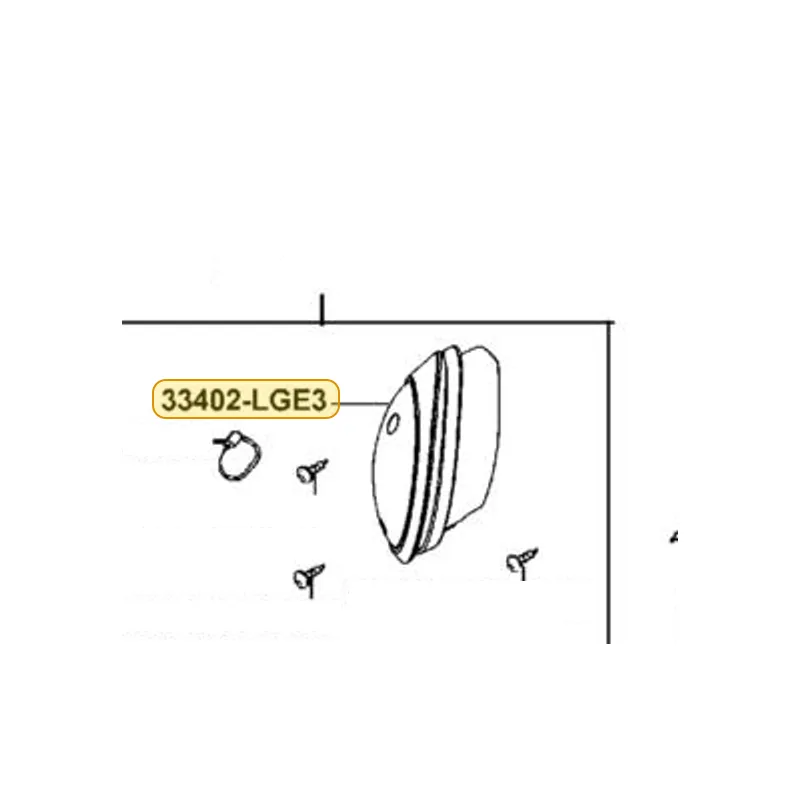 33402-LGE3-900 LENS R FR WINKER — diagram cutout
