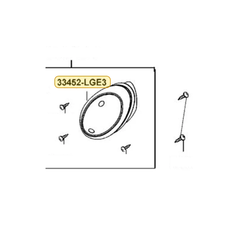 33452-LGE3-900 LENS L FR WINKER — diagram cutout