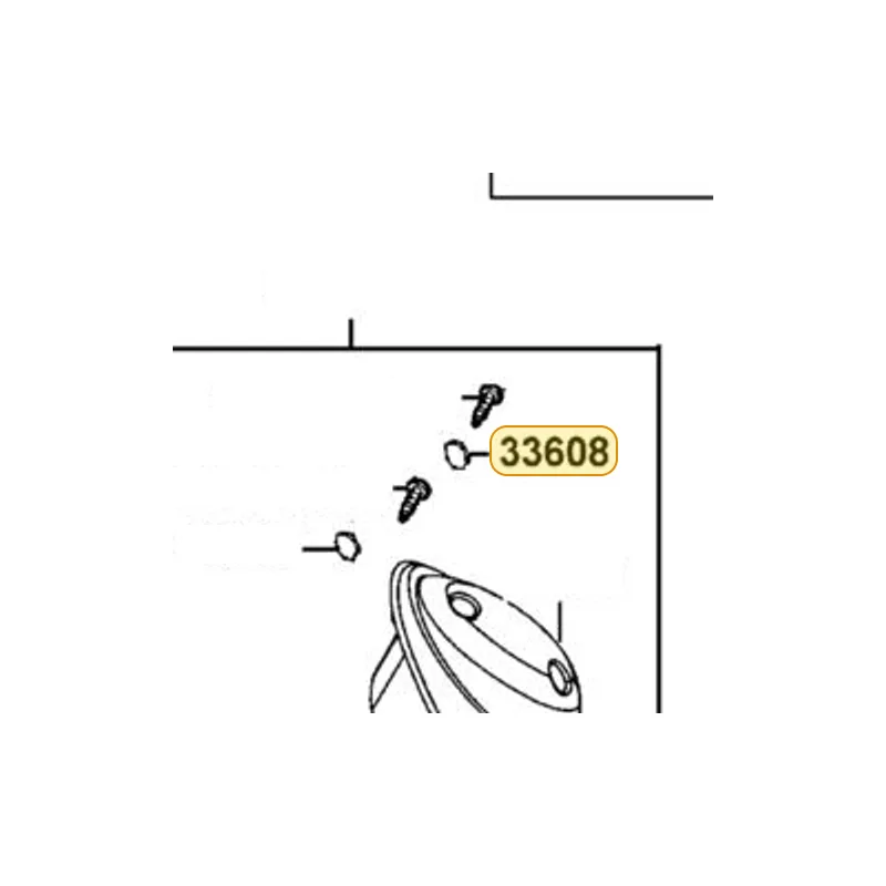 33608-LGE3-900 RUBBER WASHER — diagram cutout
