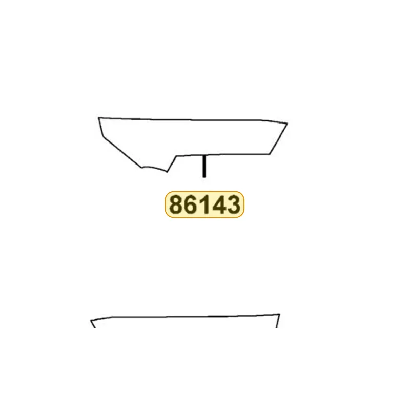 86143-LEC8-E00-T03 STRIPE C R COWL — diagram cutout