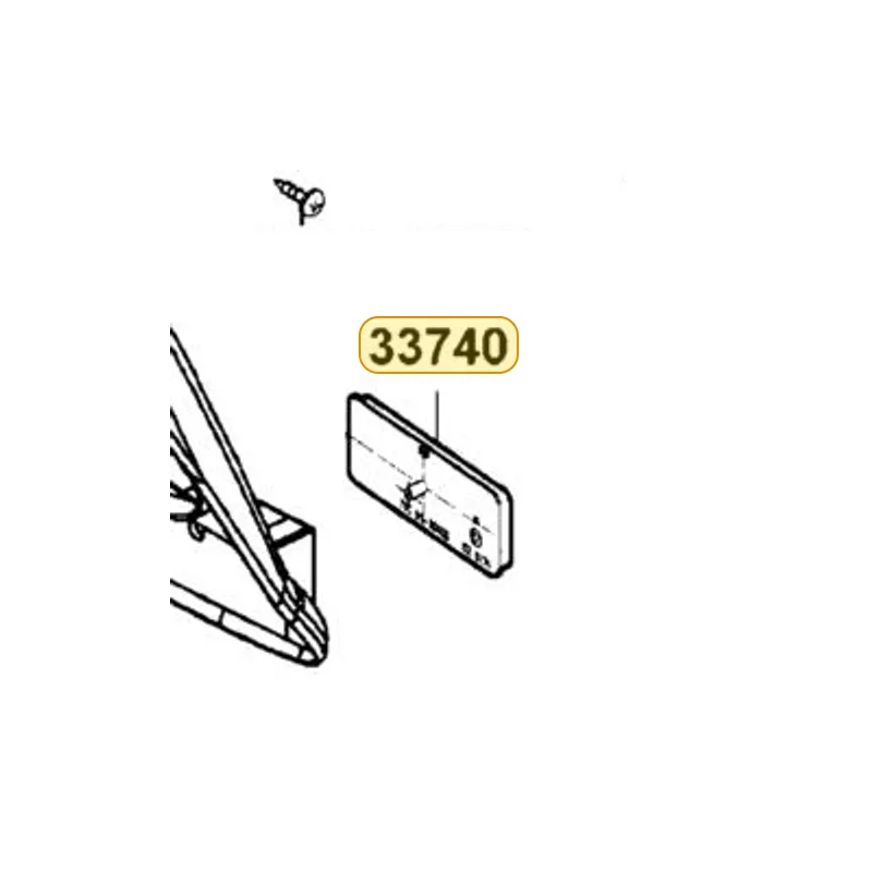 33740-LGE3-E00 RR REFLEX REFLECTOR — diagram cutout