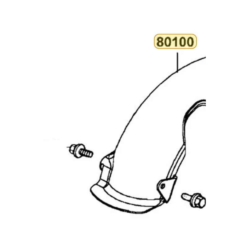 80100-LBC6-900 FENDER RR TIRE — diagram cutout