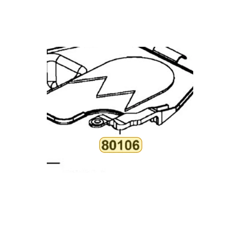 80106-LBC6-900 FENDER RR INNER — diagram cutout