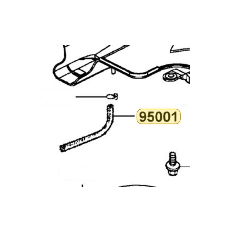 95001-45300-40 TUBE ASSY FUEL 4.5X300 — diagram cutout