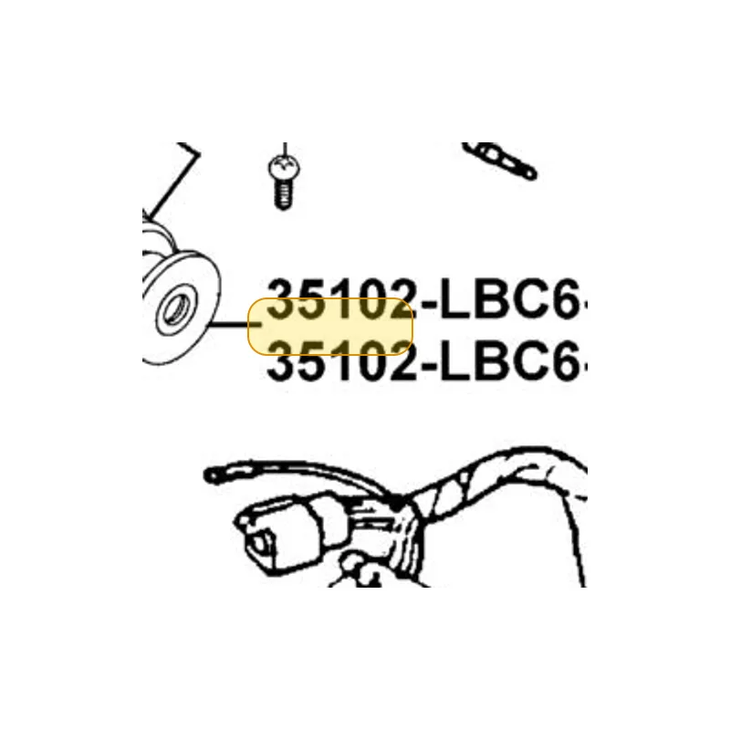 35102-LBC6-90A COLLAR MAIN SW — diagram cutout