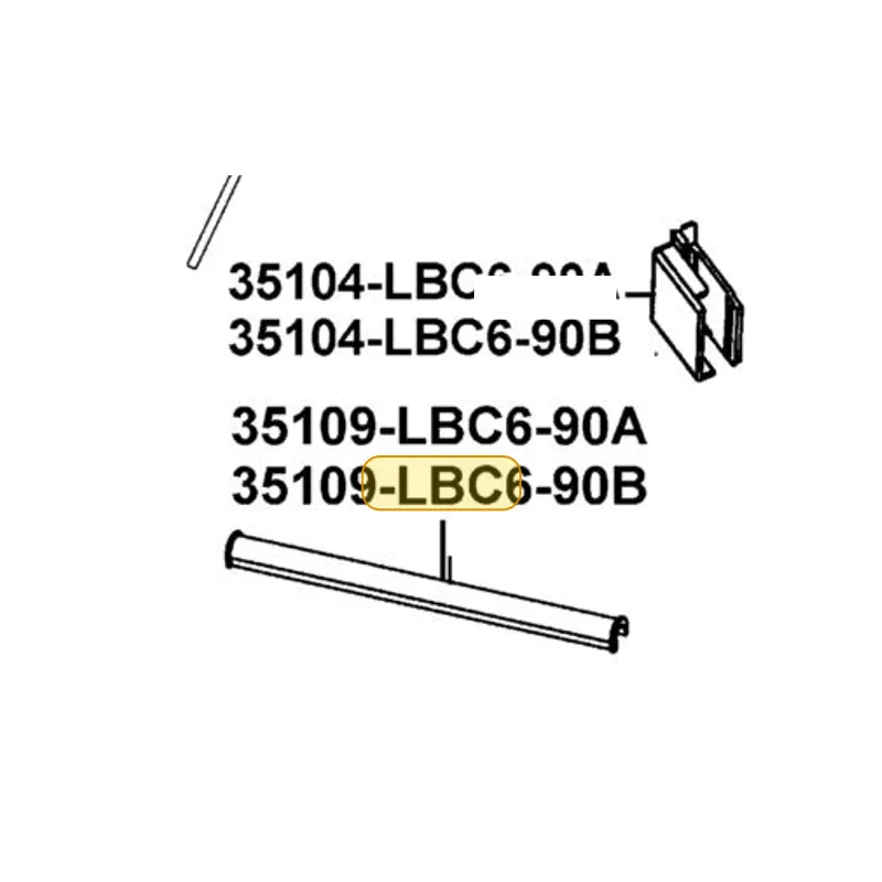 35109-LBC6-90A PROTECTING COVER CABLE — diagram cutout