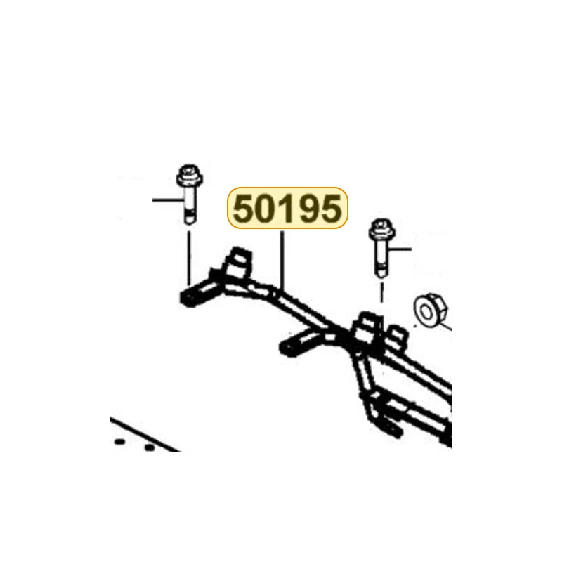 50195-LBC6-900 STAY RR GRIP — diagram cutout