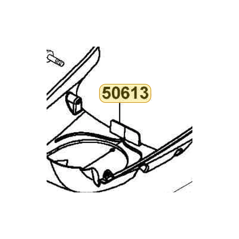 50613-LBC6-900 COVER UNDER — diagram cutout