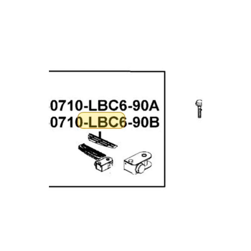 50710-LBC6-90B RUBBER R STOP — diagram cutout