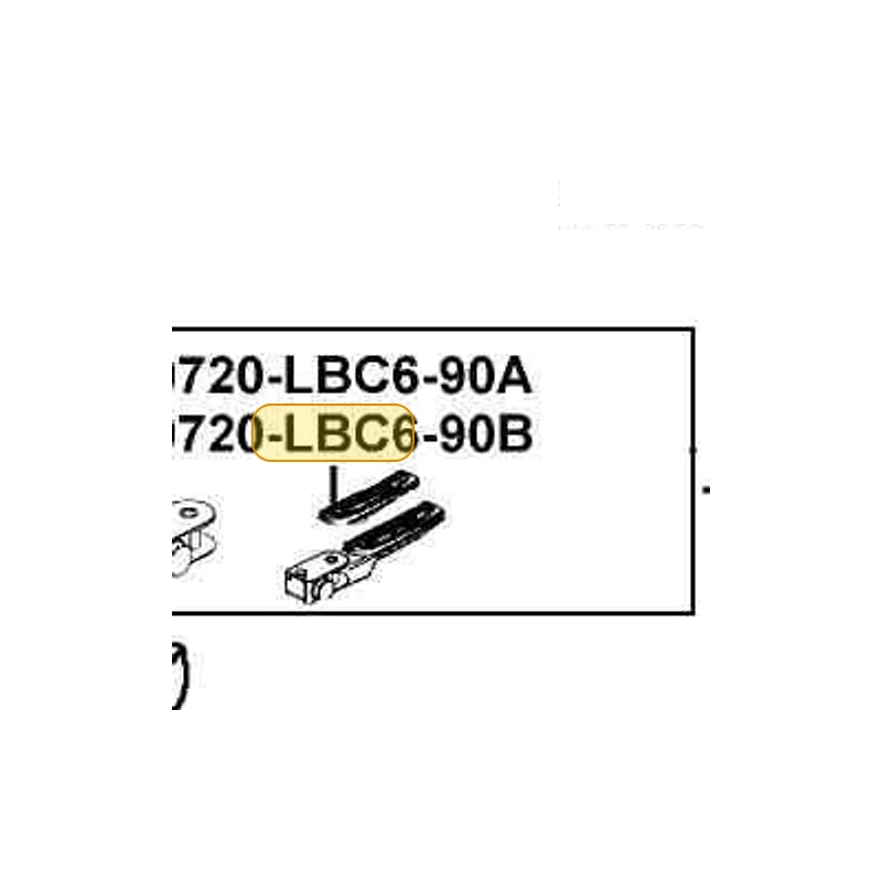 50720-LBC6-90B RUBBER L STOP — diagram cutout