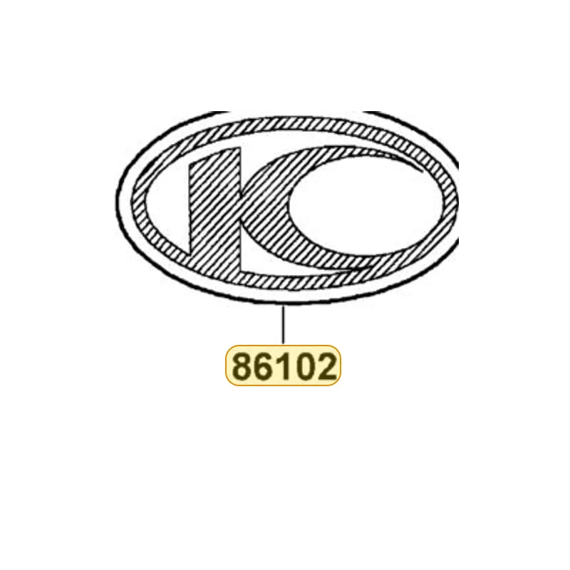 86102-KFA6-E00-T02 EMB K-LOGO 30MM — diagram cutout
