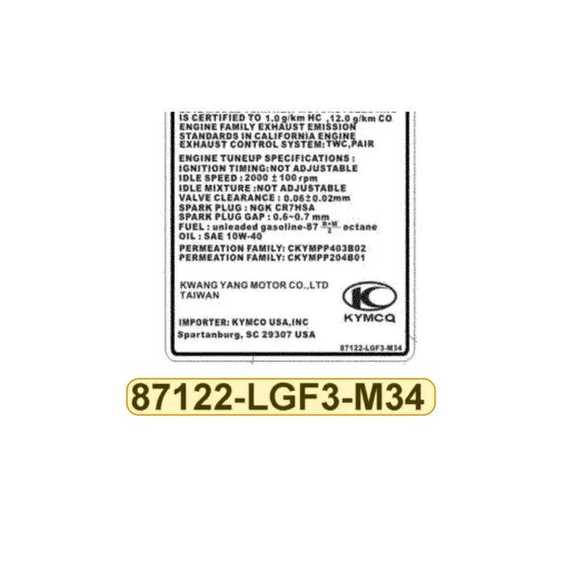 87122-LGF3-M34-T01 MARK EVAPORATIVE E/M — diagram cutout