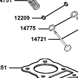 14721-LGM5-900 VALVE EXHAUST — diagram cutout