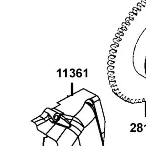 11361-LBF3-900-NEP COVER LEFT REAR CRANK CASE — diagram cutout