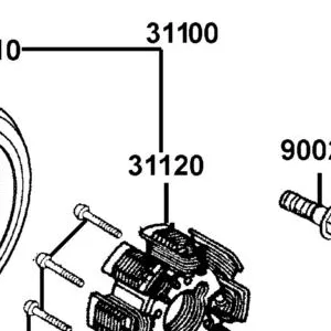 31120-ALH3-90B STATOR COMP (D406) — diagram cutout