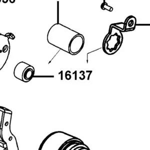 16137-LGM5-900 COLLAR LEVER — diagram cutout