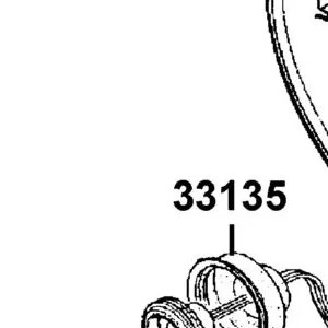 33135-ALH3-M30 COVER RUBBER — diagram cutout